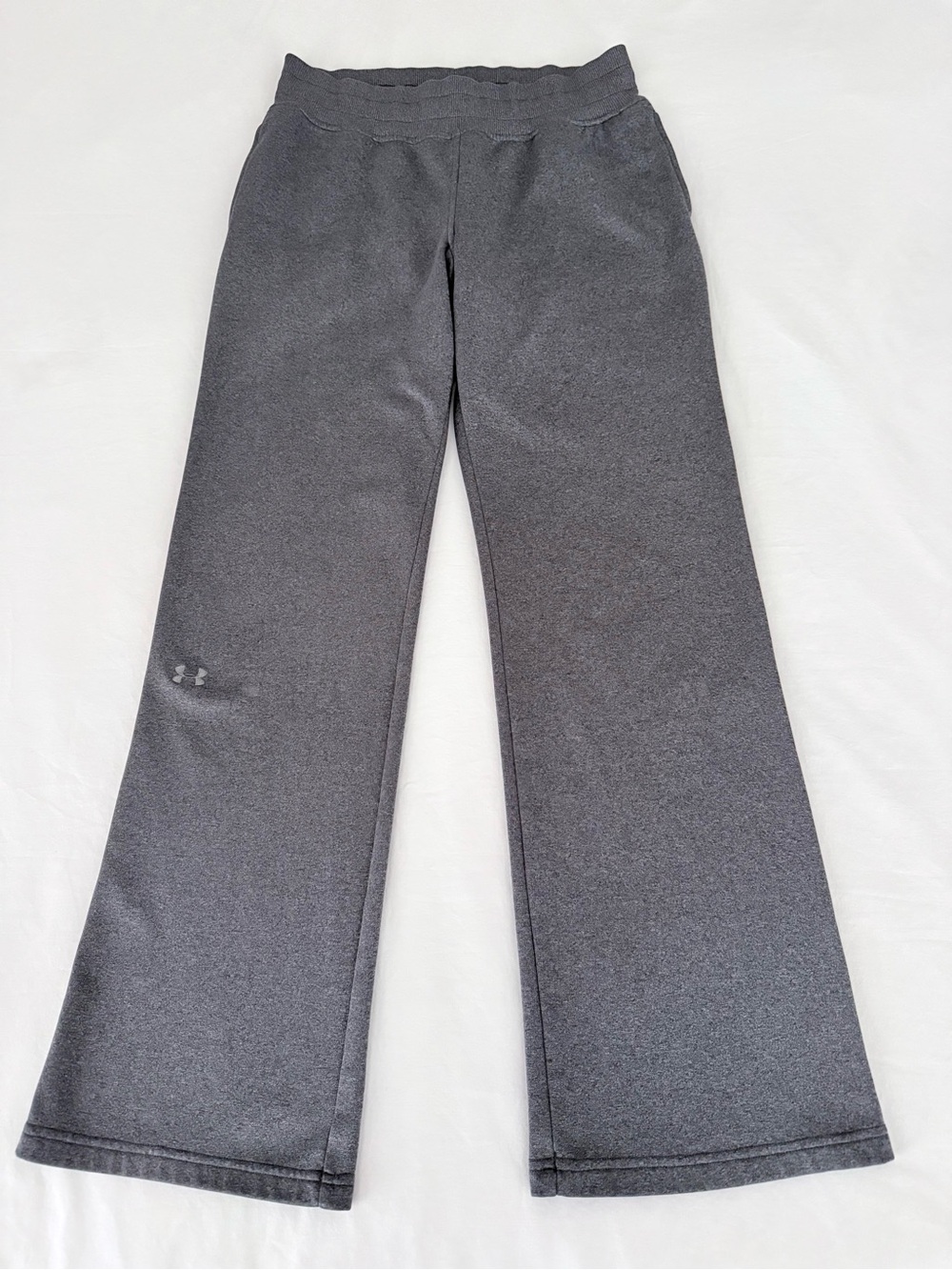 Under Armour Storm Gray Fleece Wide Leg Sweatpants Athletic Pants Size S
